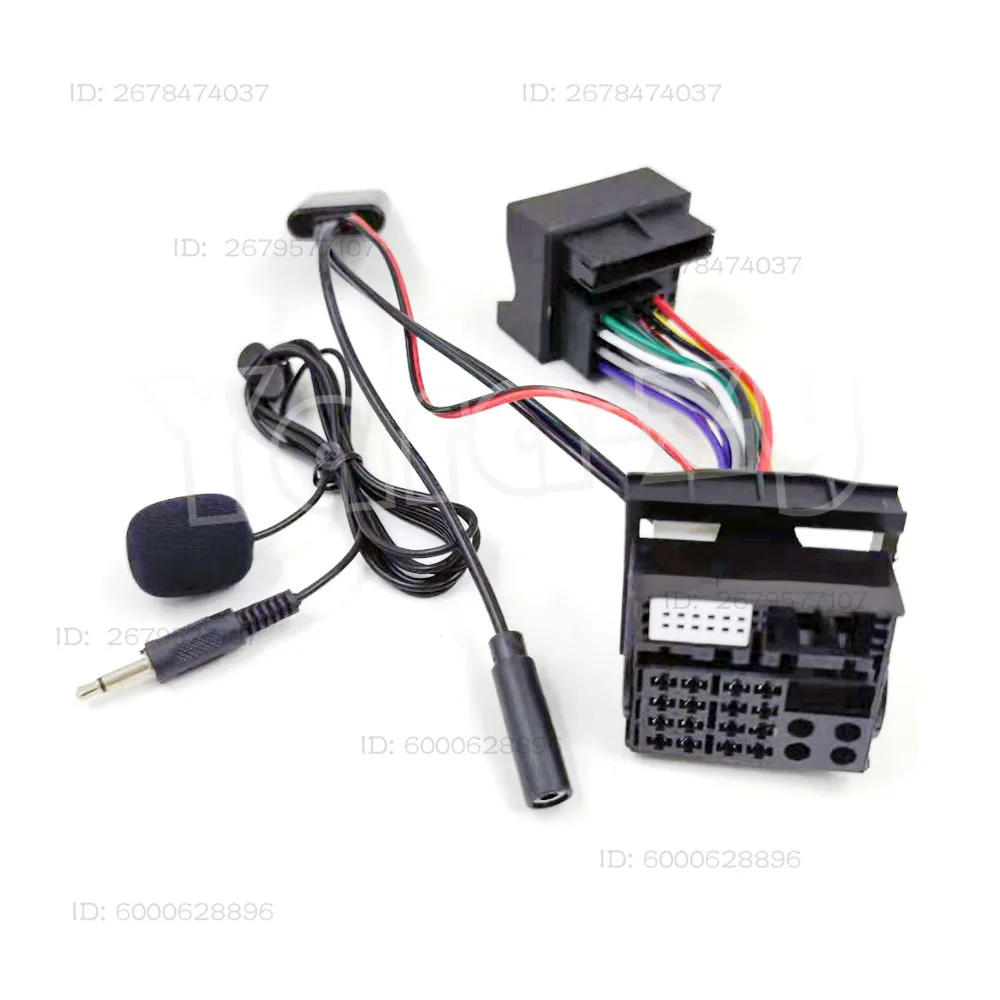For Mercedes-Benz Audio CD and 20 30/50AUXin Bluetooth Music Lossless Plug-in + MIC Harness