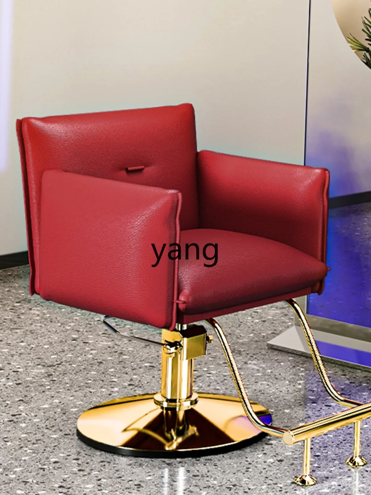 CX for Hair Salon Hair Chair Adjustable Hot Dyeing Chair Light Luxury High-End Hair Cutting Chair