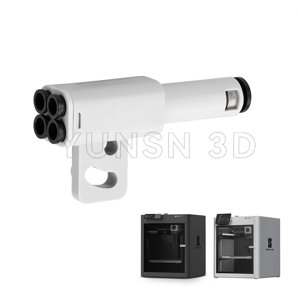 4-in-1 PTFE-Adaptermaterial für Bambulab X1 P1 X1C P1S P1P Rohr-Erweiterungsanschluss AMS Connect 4 Zufuhrmodule 3D-Druckerteile – Detail 8