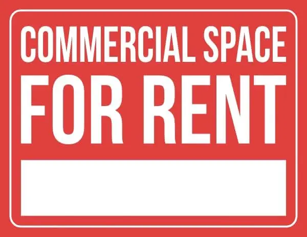 Commercial Space For Rent Sign Business Signs Sale ; Metal Tin Garage Man Cave Wall Decor