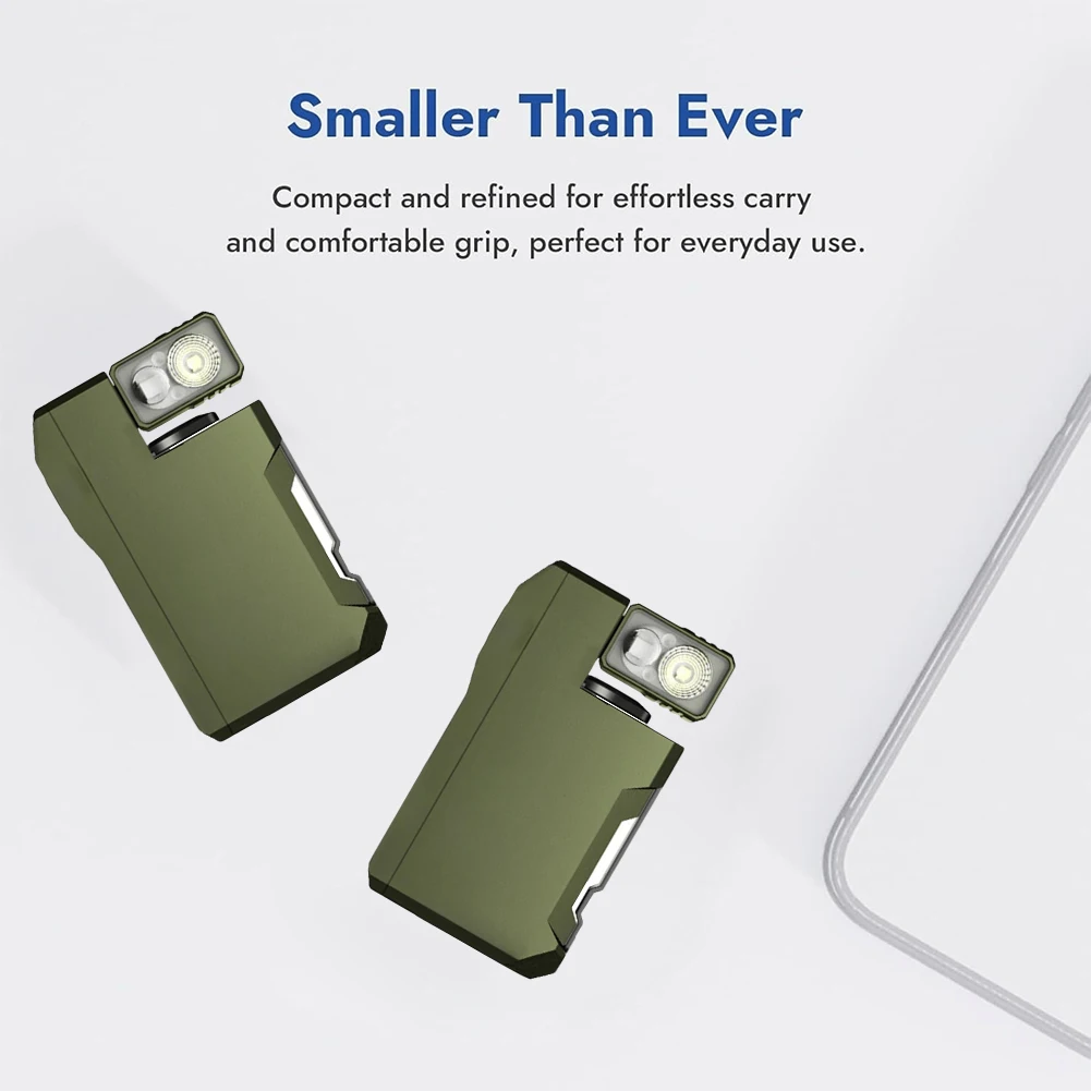 LED Flashlight Mini Flashlight Rechargeable 180 Degree Rotating Flashlight EDC Pocket Flashlight for Outdoor Emergency