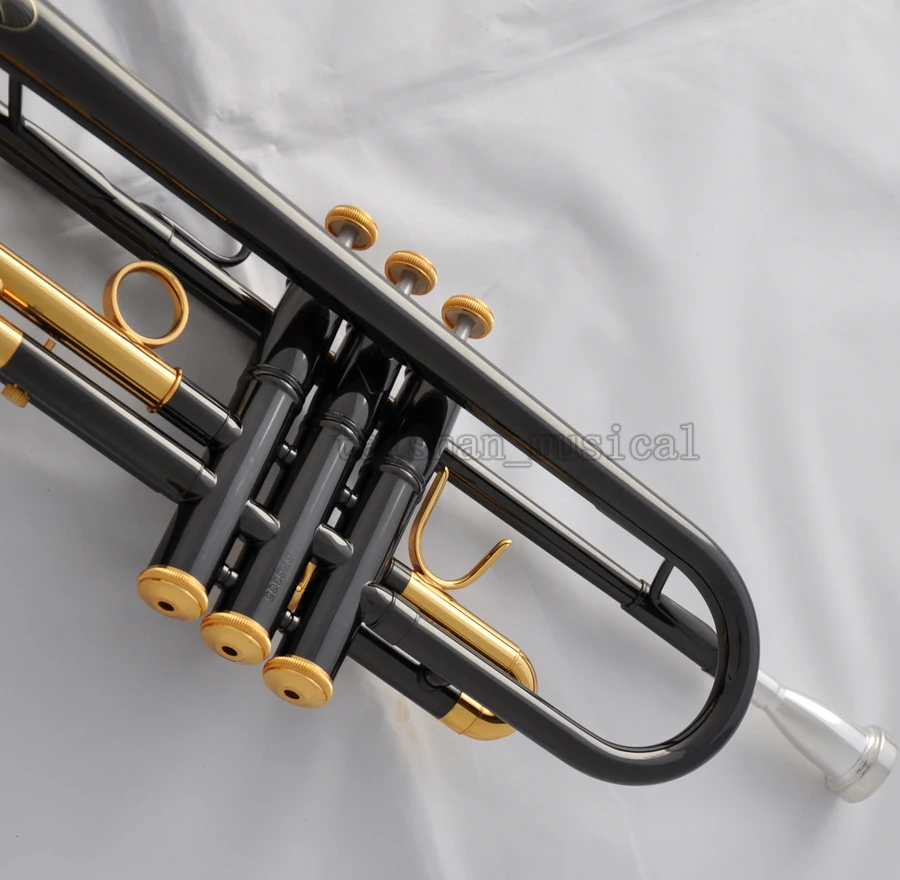 High quality TOP Black Nickel Gold Bell Trumpet 4-7/8
