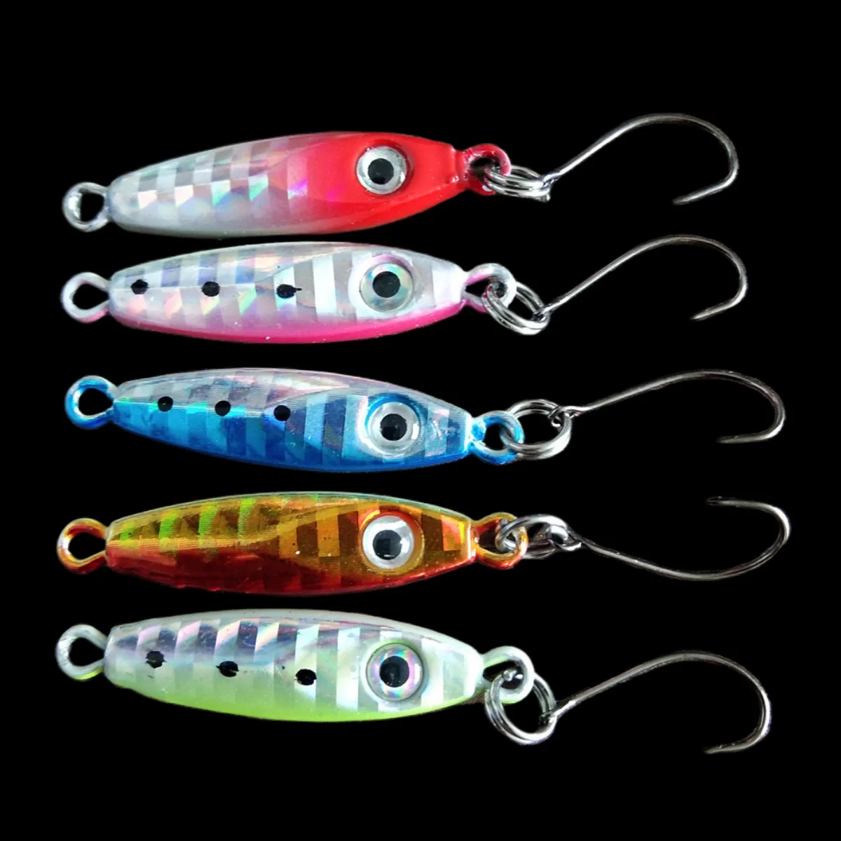 1PC 3.2g 5.7g Micro Jig Fishing Lures Small Metal JIgging Fishing Bait Hard Artificial Lure With Single Hook Fishing Tools