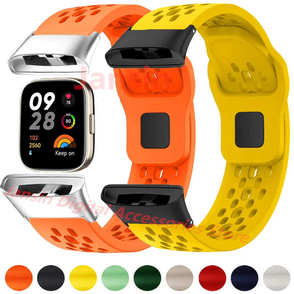 Wristband For Redmi Watch 3 Correa Silicone Bracelet Accessories Band For Xiaomi Redmi Watch 3 Strap Replaceable Sport Watchband
