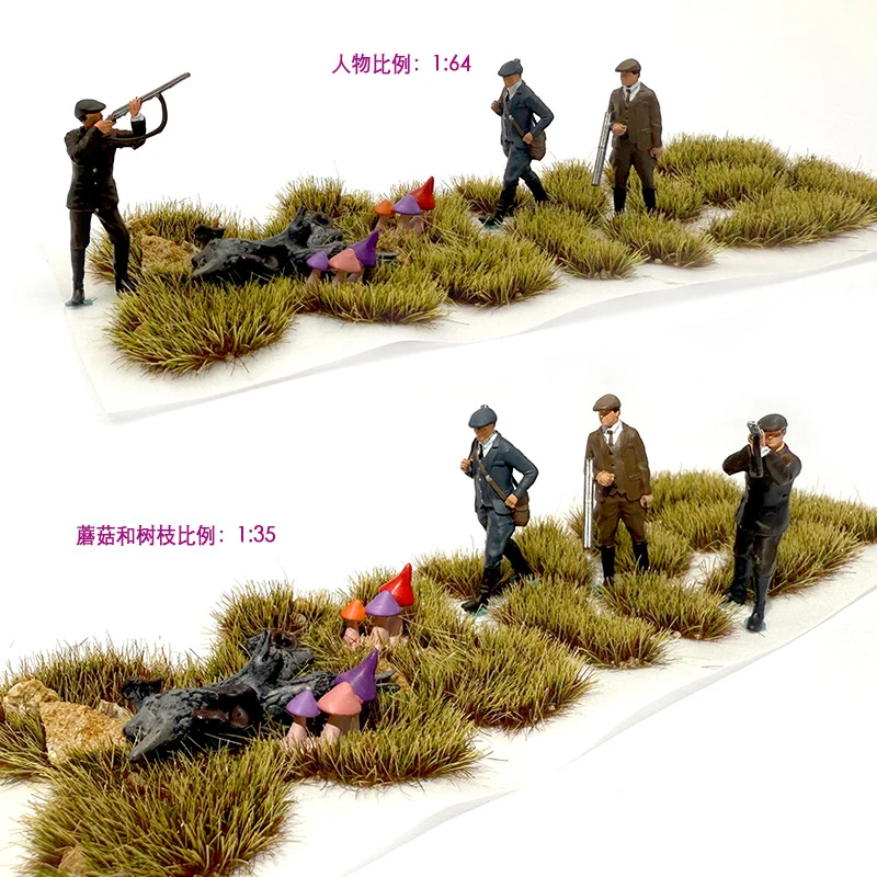 Simulação irregular modelo de gramado da selva 5mm cluster de grama para fazer mesa de areia materiais de paisagem acessórios diorama