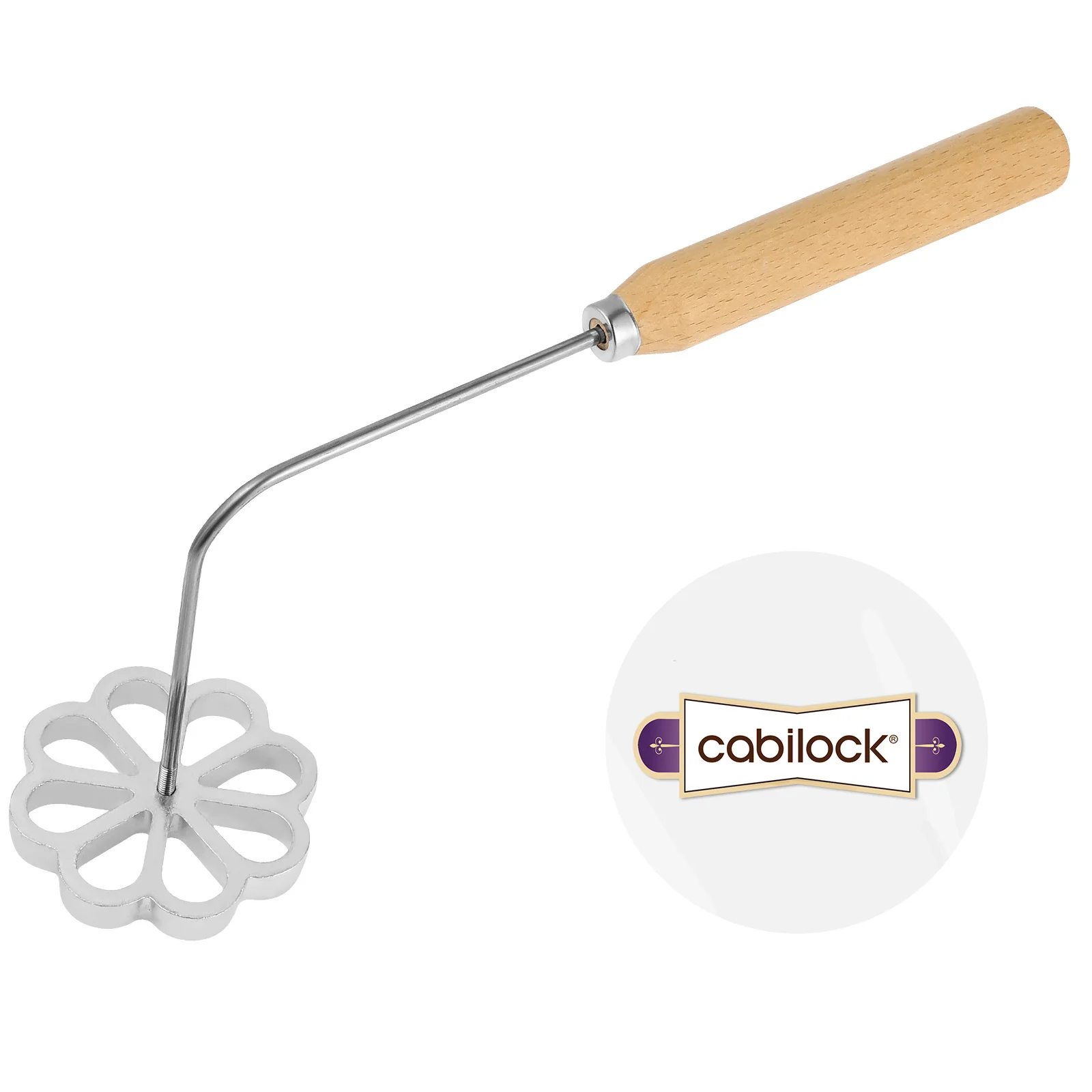 

Aluminum Alloy Wood Fried Snack Mold with Extended Handle Easy to Store Lightweight Design for Home Restaurant Hotel Snack Bar