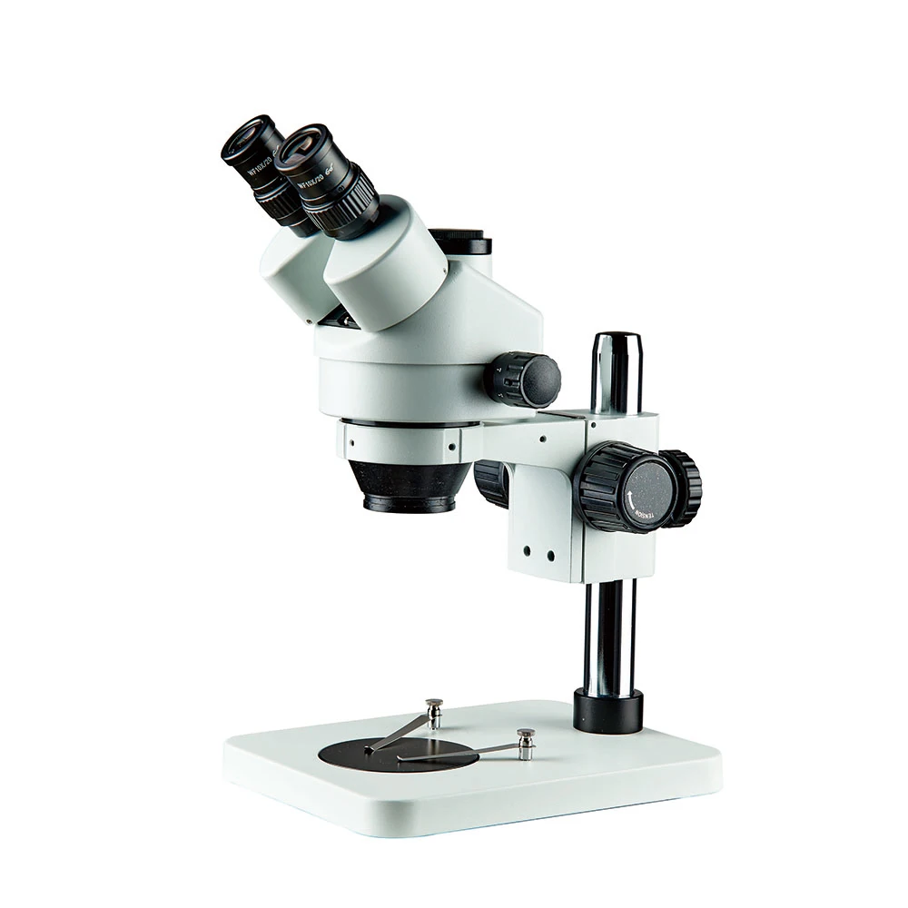 

Trinocular Body Vision Microscope Laboratory Industrial Manufacturing Repair Optical Glass Lens 7X-45X HD Focused Display