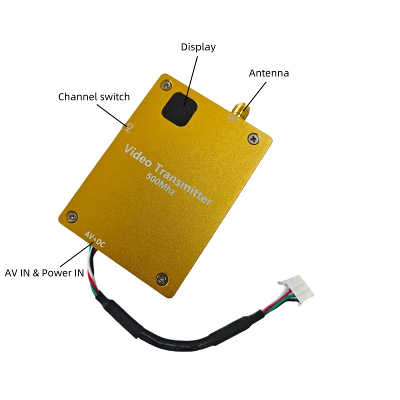 40km LOS 600Mhz FPV VTX Video Transmitter Receiver 8 Channels 10~36V with Fan