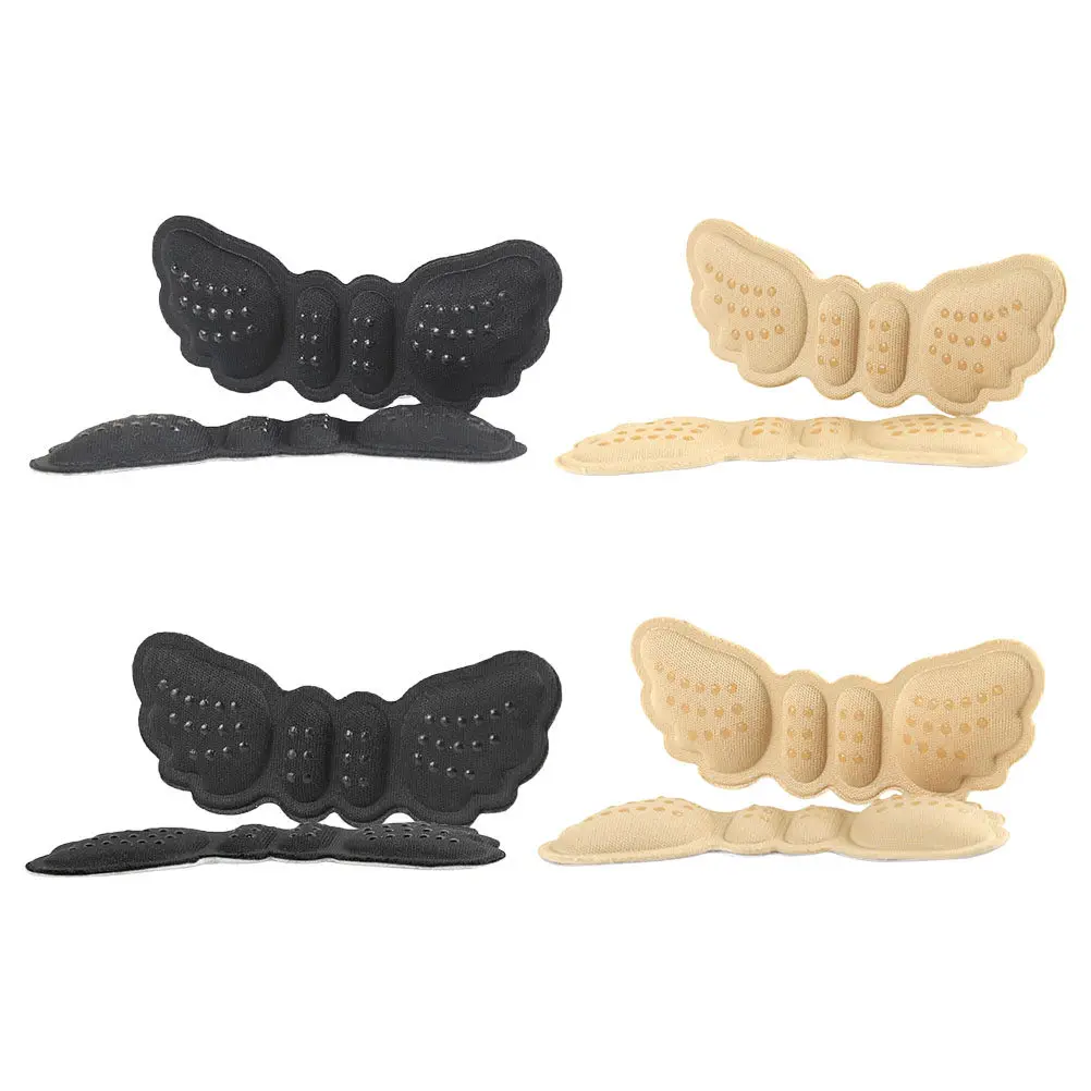 

4 пары мягких губчатых накладок для защиты пяток, предотвращающих мозоли, противоскользящие подушечки для высоких каблуков, удобные вставки для обуви