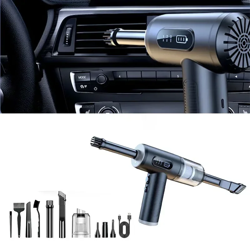 

290000Pa Car Vacuum Cleaner Strong Suction Wireless Vacuum Cleaners Handheld Vacuum Cordless Robot Car Home Electrical Appliance