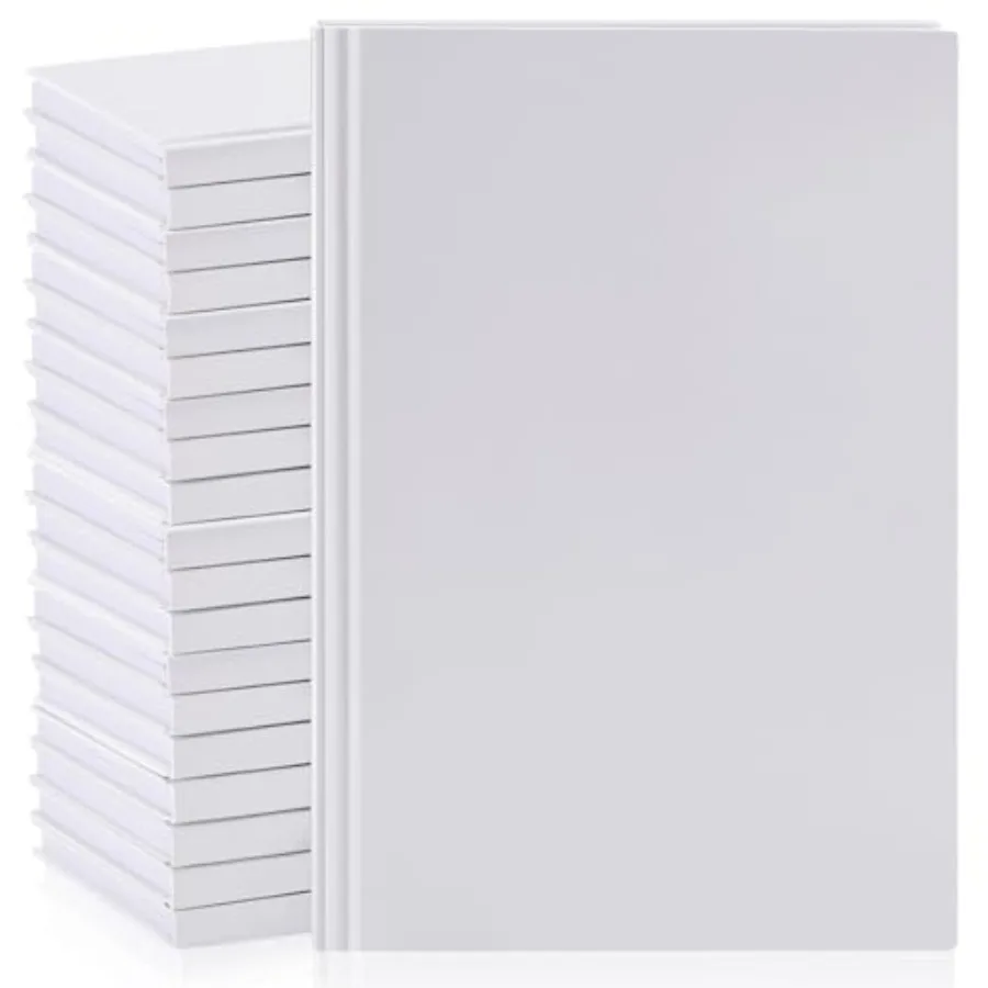 

Pcs A5 Blank Notebooks Journals Bulk 100 Sheets/0 Pages Unlined Craft Notebooks Sketchbooks Hardcover for Writing Drawing for G