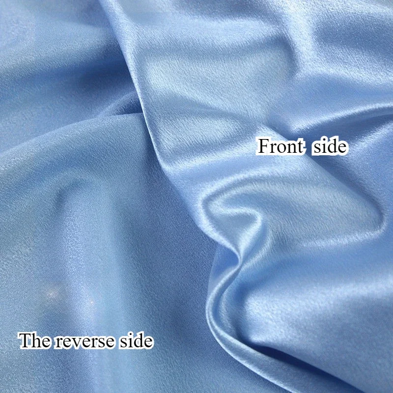 نسيج الساتان الكريستالي السميك اللامع بلون سادة مادة متينة ناعمة لفستان ستائر خلفية المسرح DIY والملابس الراقية