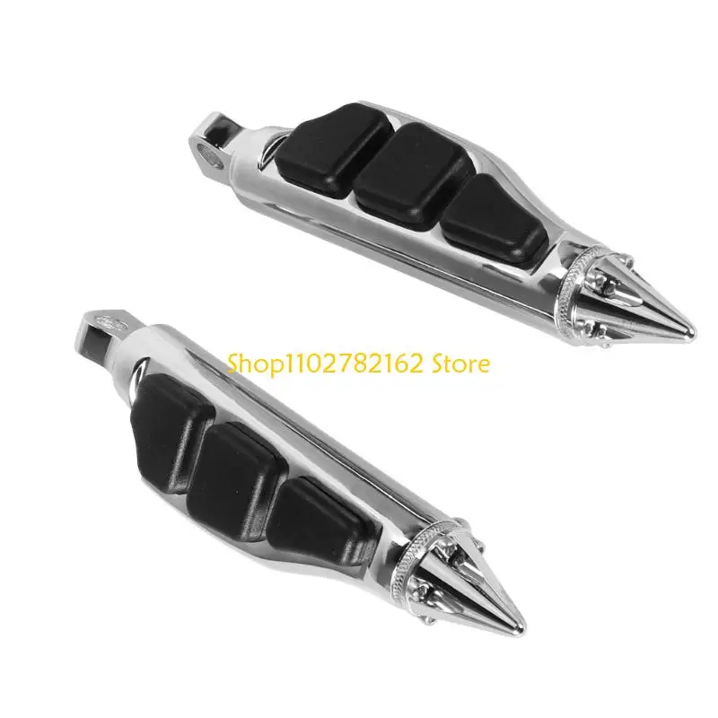 547B Sturdy Motorcycle Foot Pegs Universal Fit For Cruiser Travel And Bikes With Heavy duty Construction