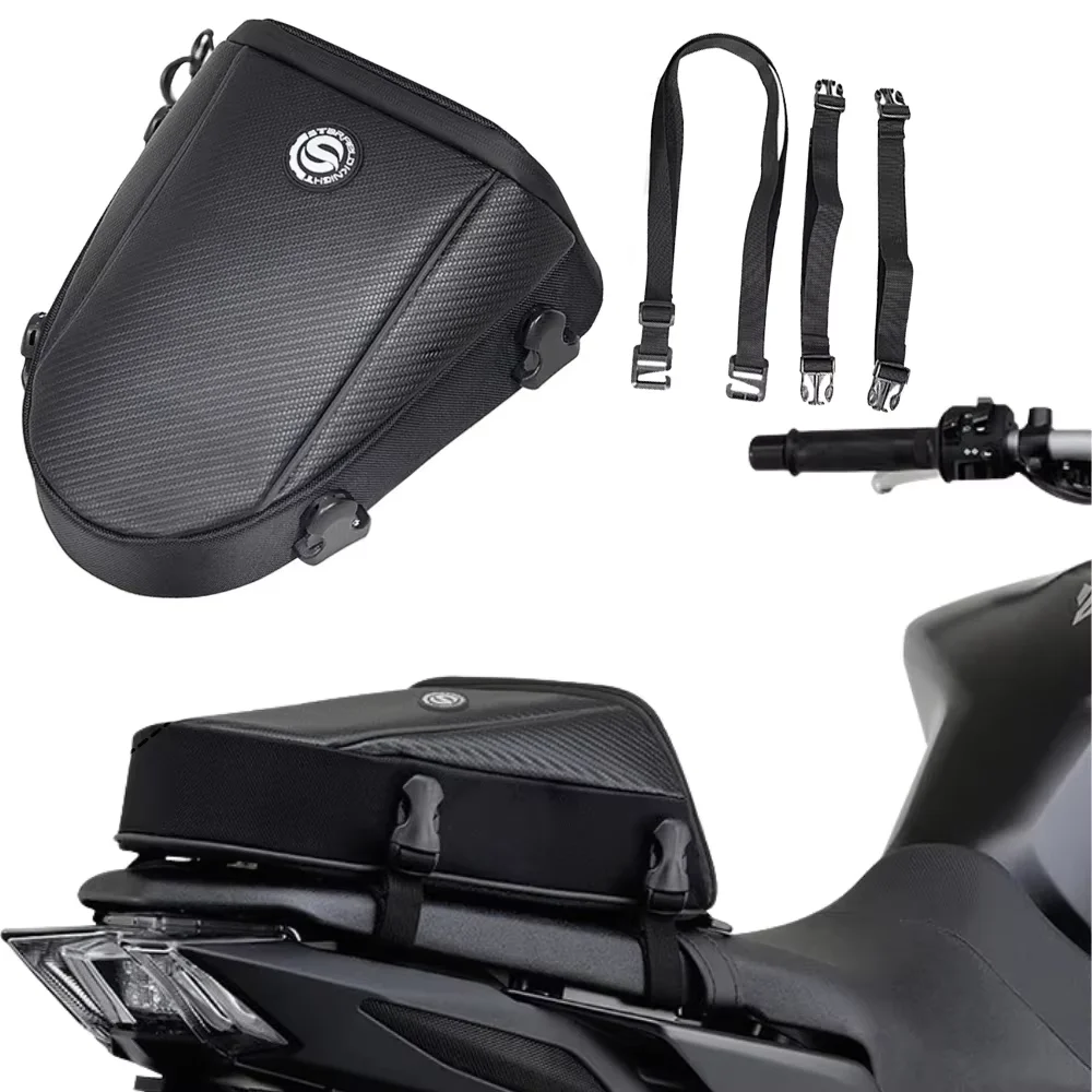 For Triumph Tiger 900 Trident 660 Aprilia Tuareg 660 Motorcycle Rear Seat Bag Waterproof Luggage Bag Backpack For Yamaha Honda