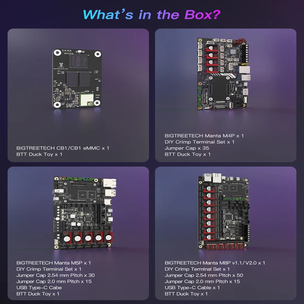 BIGTREETECH Manta M4P M5P M8P Motherboard 32-Bit Für TMC2209 CB1 Raspberry Pi CM4 Klipper Ender 3 Voron 3D Drucker HDMI5 Bildschirm