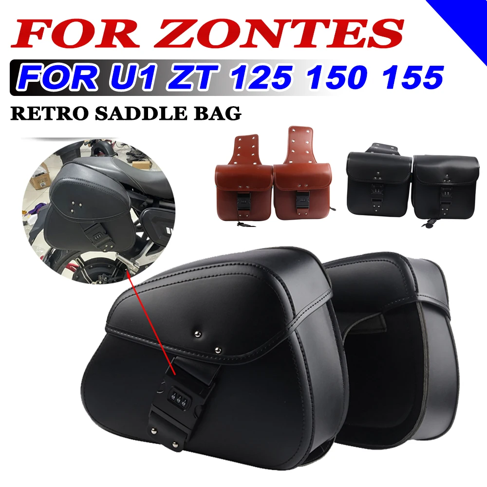 

For Zontes U1 125 ZT125 U U2 G G1 125 G2 G125 U125 125U 150 U Accessories Saddle Bag Luggage Side Tool Storage Bag Rear Seat Bag