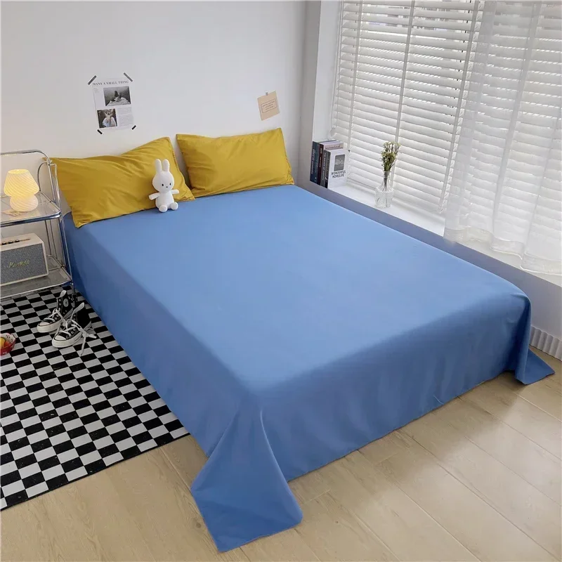 Fashion Solid Skin Care  Quilt Cover Home Textile  YELLOW Set Duvet Cover for Bedding Double King Size