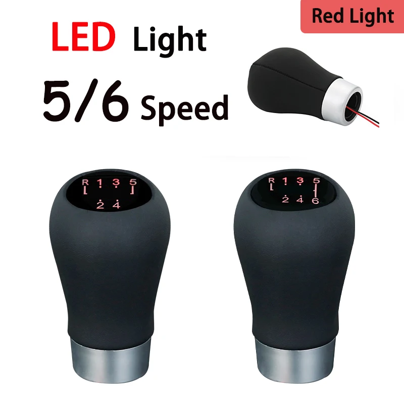 

5/6 Speed LED Gear Knob For BMW 1 3 5 6 Series E46 E81 E82 E87 E97 E90 E91 E92 E93 Handball Manual Transmission AUTO Accessories