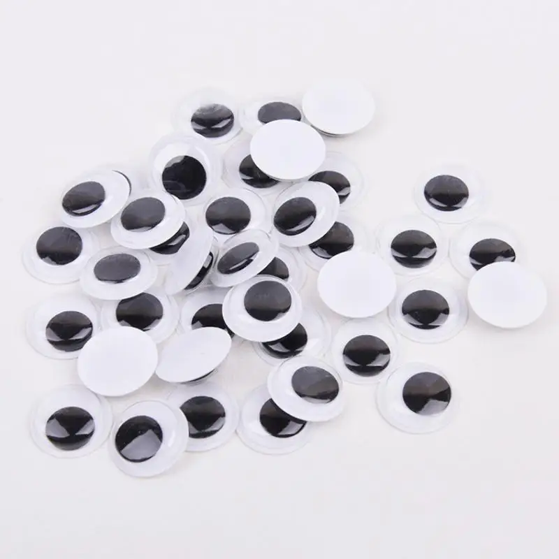 1Pair Self Adhesive Cute Huge Googly Eyes Fridge Wall Sticker Funny Large Black Plastic Eyes Sticker Diy Scrapbook Dolls Eyeball