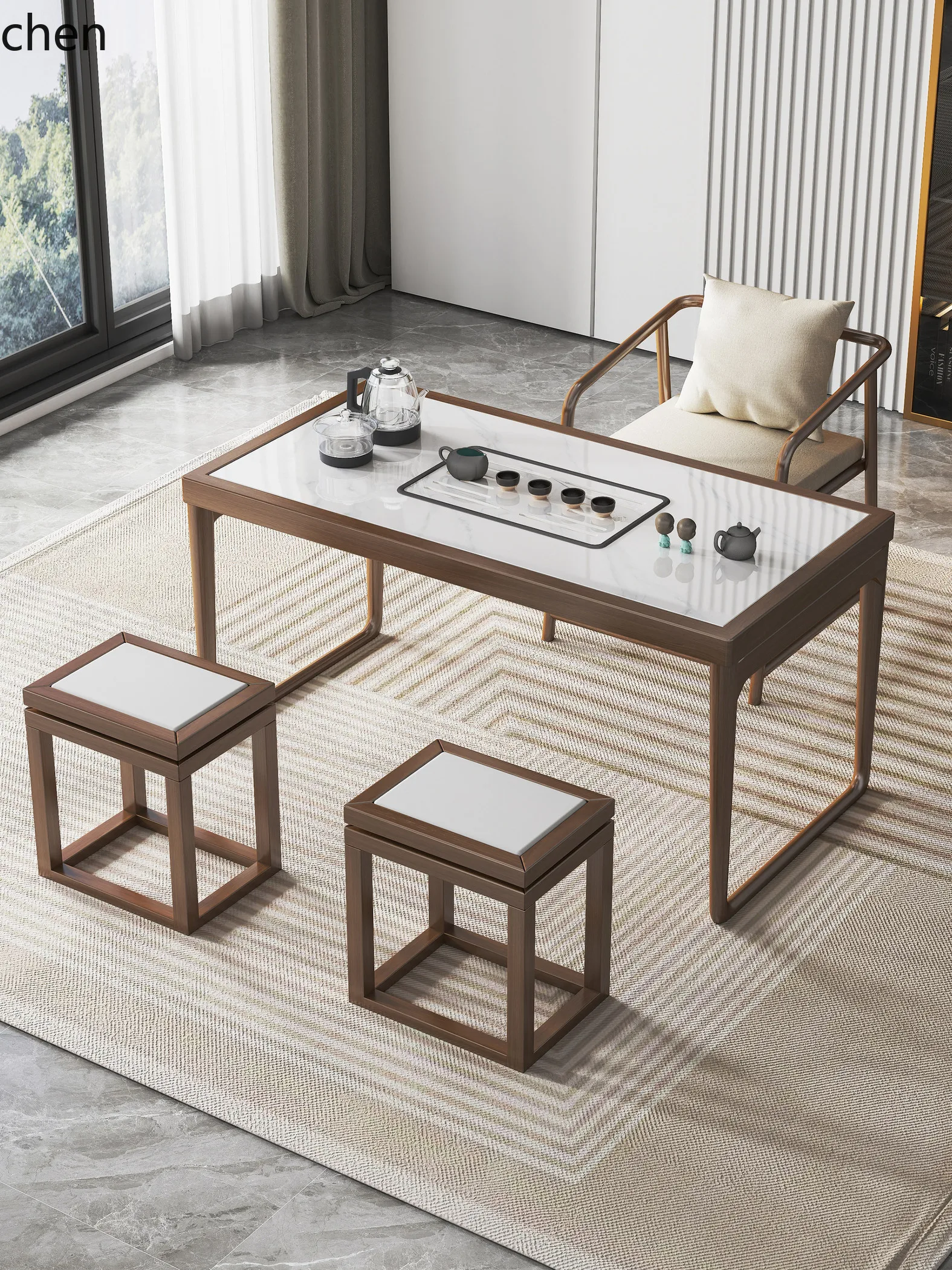 Lxc Solid Wood Tea … - image