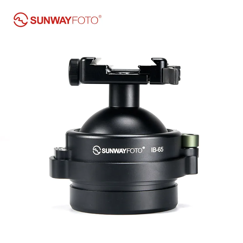 Imagem -02 - Sunwayfoto Ib65 Cabeça Resistente da Bola de 65 mm Tipod a 75 mm Adaptador da Bacia com Carga Swiss da Braçadeira de Picatinny Nato Arca 66lbs30kg