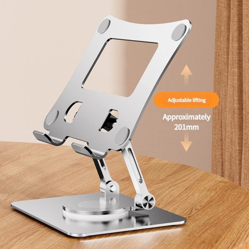Adjustable Computer Stand with 360 Rotating Base Foldable Laptop Stand for Desk