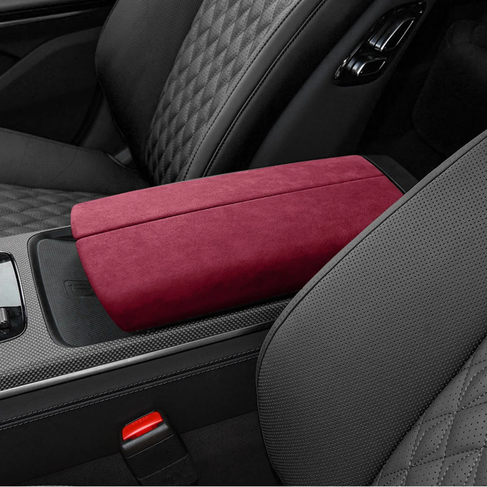 

//Suede Center Armrest Box Cover Interior Modification For BYD Han Car Interior Modification Parts Decoration//