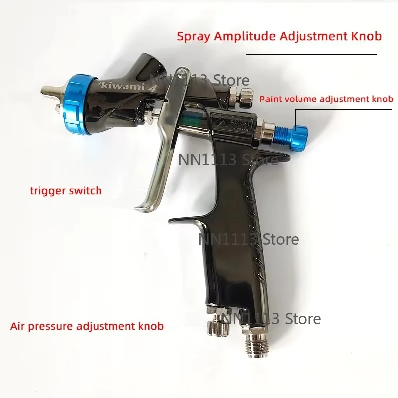 Original S2 Professional Pneumatic Air Spray Gun 1.4 Nozzle HVLP for Car Varnish Paint Sprayer