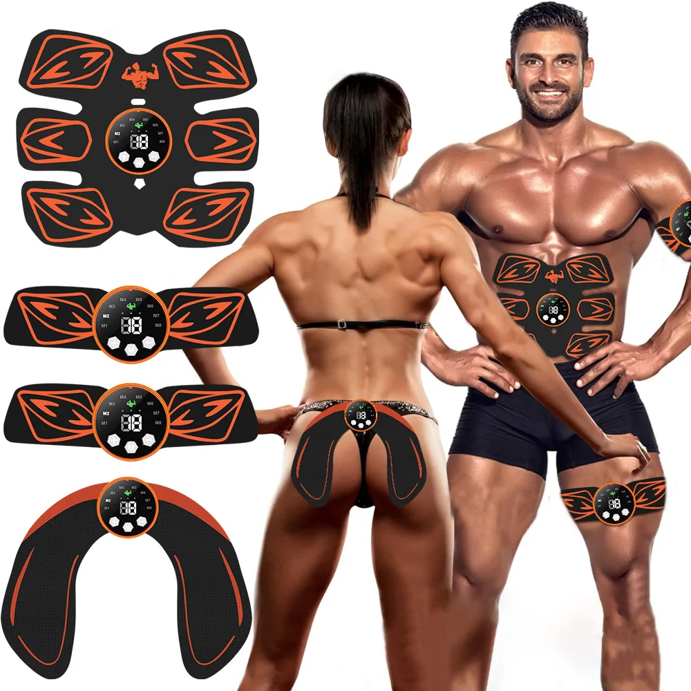 

USB перезаряжаемый EMS стимулятор пресса-шесть пакетов, тренировочный пояс для мышц для мужчин и женщин, формирование талии