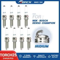 2-8PCS Iridium Spark Plugs Torch25 XH8EIP-7+ Replace for 3707100WEC05 ILKER8C7G Candles Ignition System Auto Replacement Parts