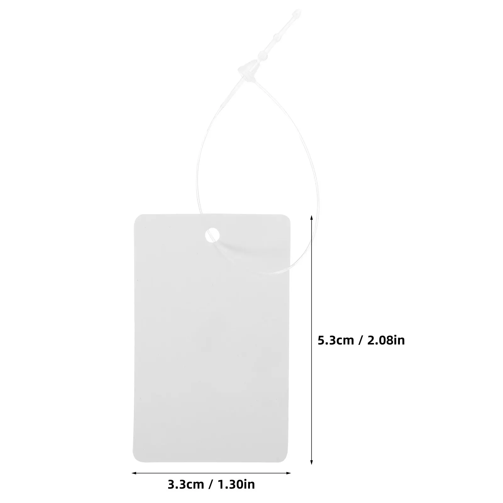 200Pcs Blank Plastic Price Tags Tear Resistant Clothing Tags for Retail Merchandise Labeling Hanging Price Tag