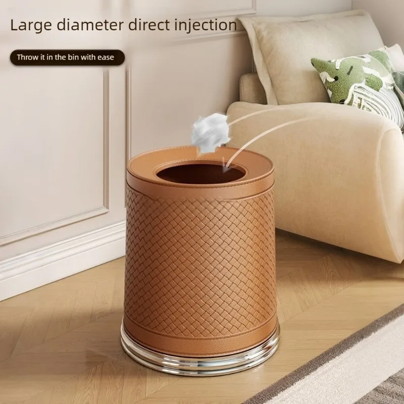 13L Large Capacity Waste Basket Home Double-decker Recycle Bin Kitchen Food Garbage Cube Bathroom Modern Plastic Trash Can