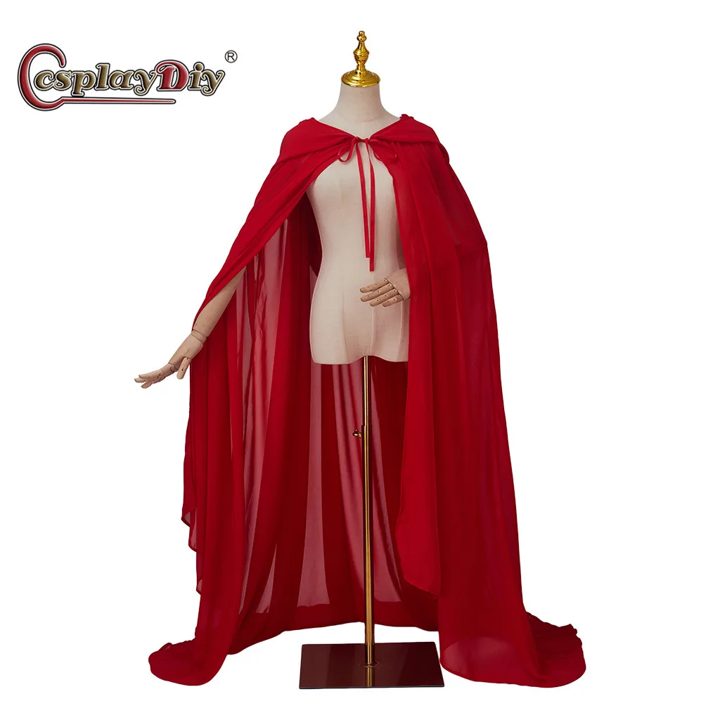 Manto de veludo de Halloween do adulto, capa encapuzada, traje medieval, bruxa, wicca, vampiro, vestido inteiro, casaco, manto vermelho, cosplay, bricolage