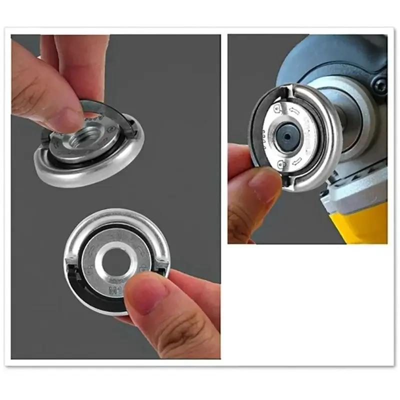 N10R-Self-Locking Pressing Plate Grinder Quick Release Flange Nut Power Chuck Tools Universal M14 Thread Angle Grinder