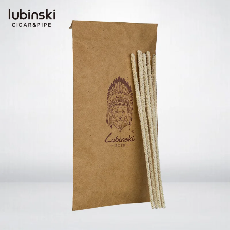 Rubinski LUBINSKI pipe cleaning strip paper bag containing 50 cleaning cotton pipe cleaning strips