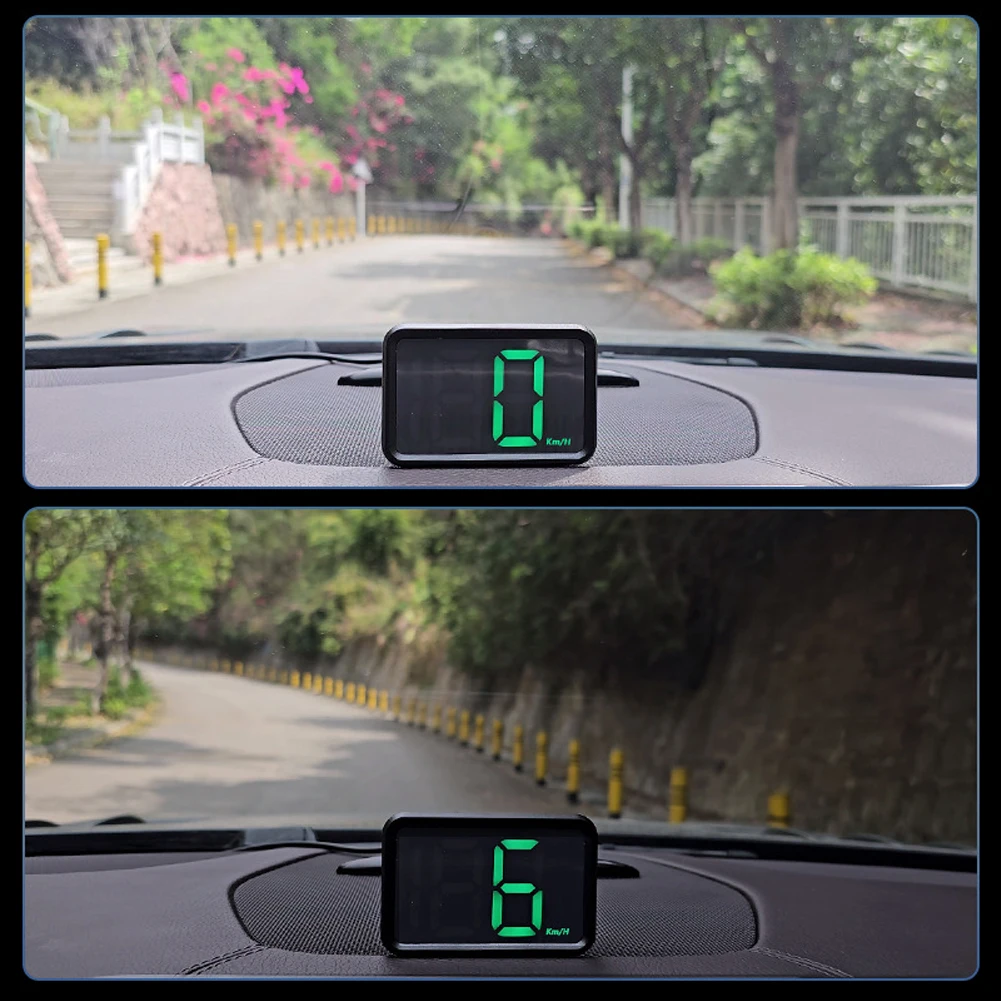 Auto Digitale Snelheidsmeter Hud Head Display Gps Snelheid Meter Kmh Mph Dispaly Voor Alle Auto Truck Plug En Play Auto Onderdeel Accessoires