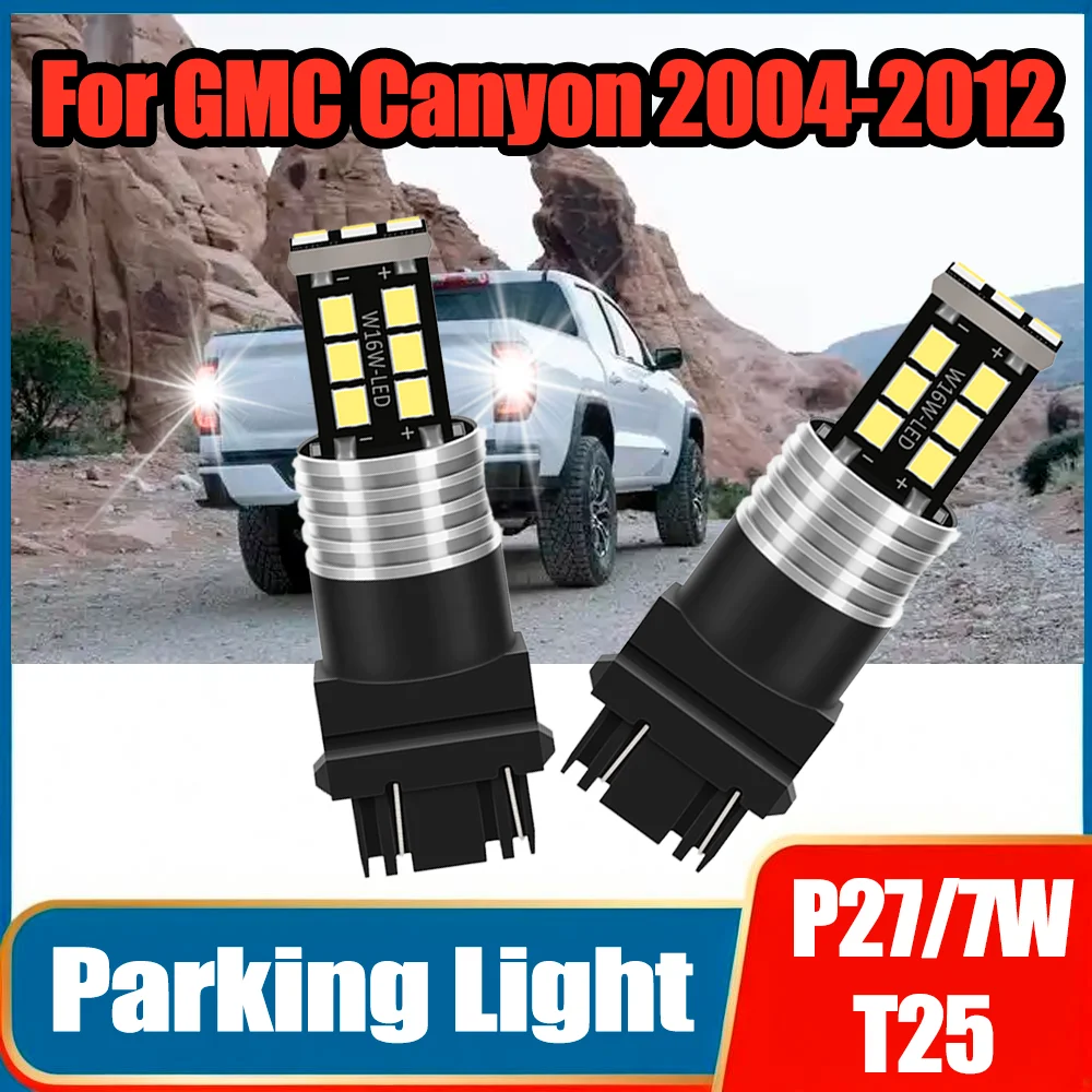 

2PCS Turn Signal Lamp Parking Light 12V 6W Small Lights 6000K 3400LM 3157 P27/7W T25 Car Lamps 12V 24V For GMC Canyon 2004-2012