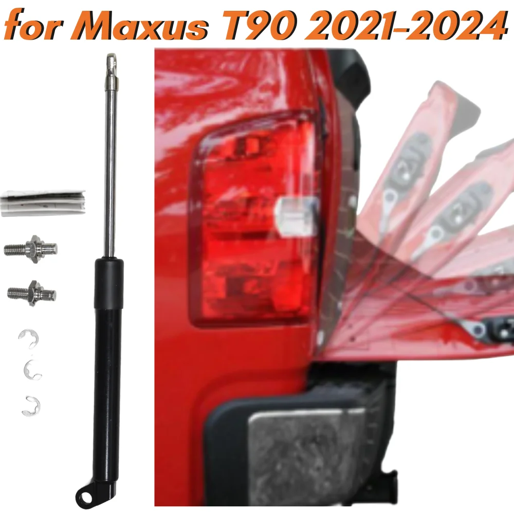 Qty(1) Trunk Strut for Maxus T90 Pickup 2021-2024 Rear Tailgate Boot Lift Support Gas Spring Shock Absorber Damper Bar Kit