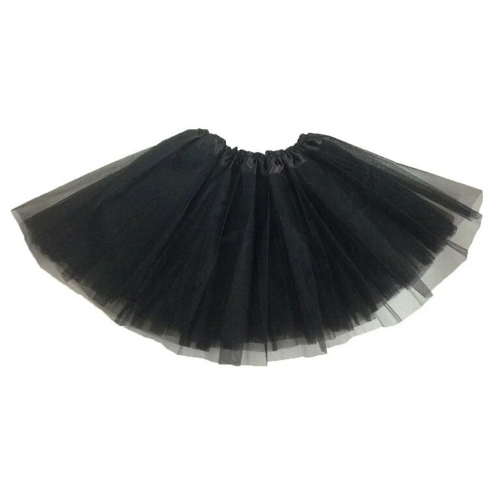 1pc Kids Baby Girls Chiffon Dance Tutu Skirt For Multi-Layers Tulle Toddler Pettiskirt Children length 30cm