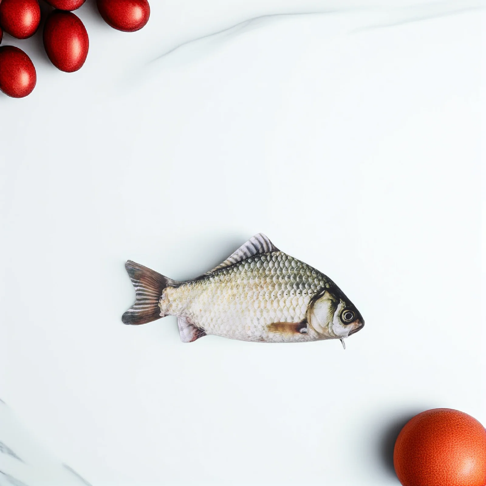 Polyester Fish Shaped Pencil Bag Fun Design Pen Container for School Students Office Organization Solution Fish Pen Bag