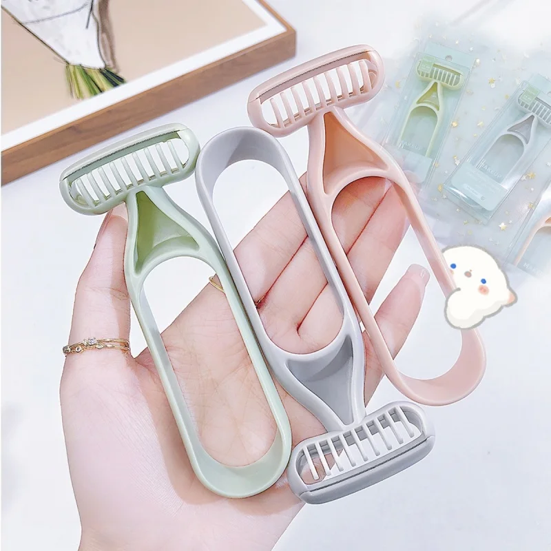 Women Mini Manual Razor Portable Travel Body Hair Shaver Painless Bikini Hair Remover Safety Shaving Tool Cosmetic Accessory