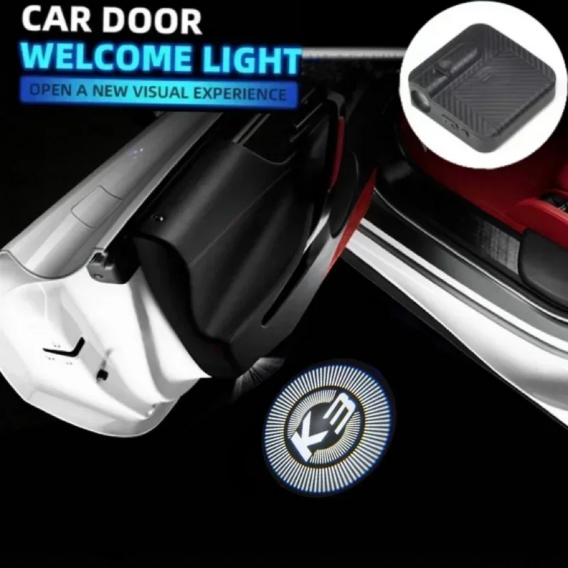 

For KIA K2 K3 K4 K5 KX5 LED Car Door Led Welcome Laser Projector Logo Ghost Shadow Wireless Lights Courtesy Car Good Accessories