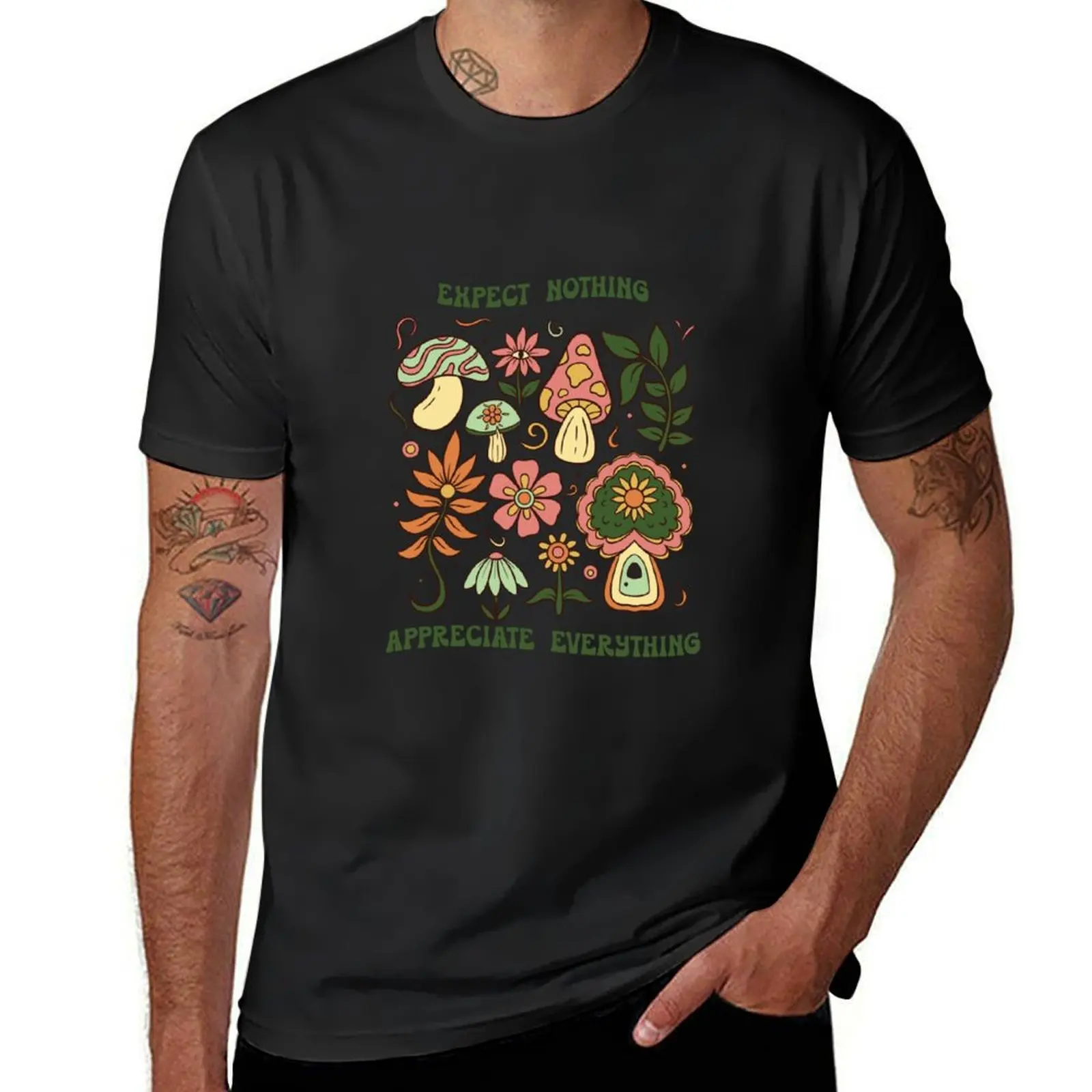 

Expect Nothing, Appreciate Everything (Green) T-Shirt tops blanks sports fans customs mens graphic t-shirts anime