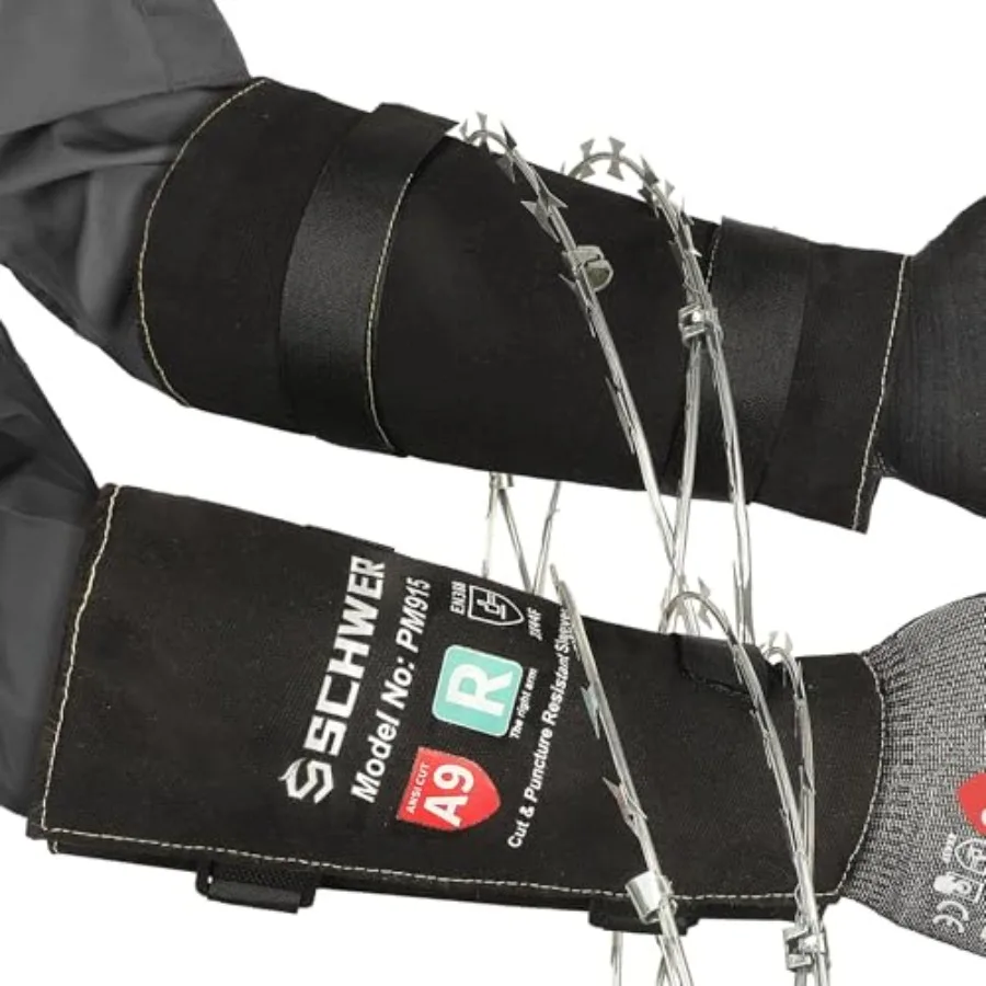 

Защитные рукава ANSI A9, уровень защиты от порезов 5, устойчивые к проколам, PM915, для защиты рук от укусов, для садоводства, от шипов и колючек