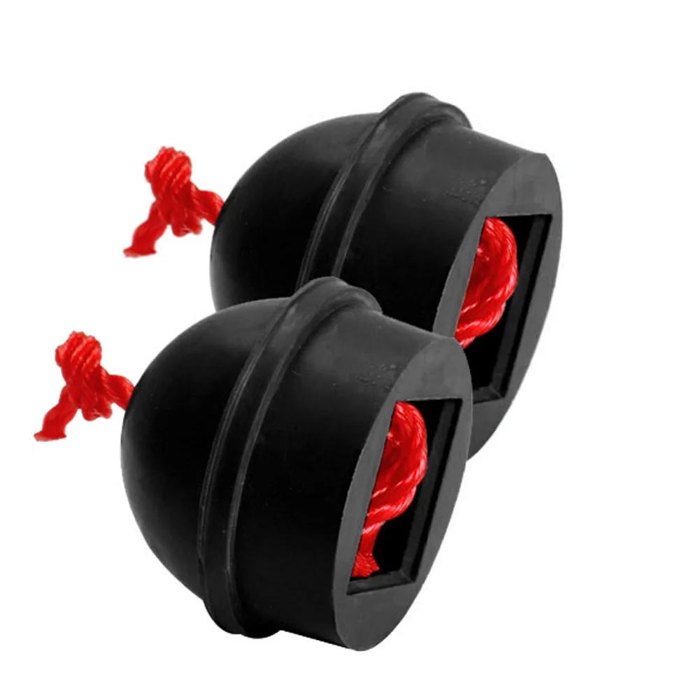 

2pcs Billiard Cue Chalk Holder with Cord Rubber Snooker Cue Chalk Protective Cover Practical Billiard Accessories