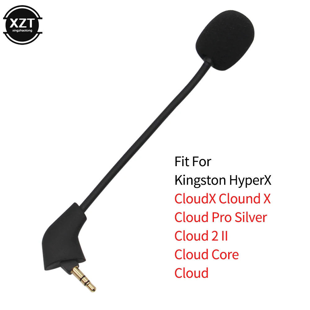 Replacement For Kingston HyperX Cloud Mix Headsets 3.5mm Jack Microphone Mic Booms With Noise Cancelling Detachable Foam Cover