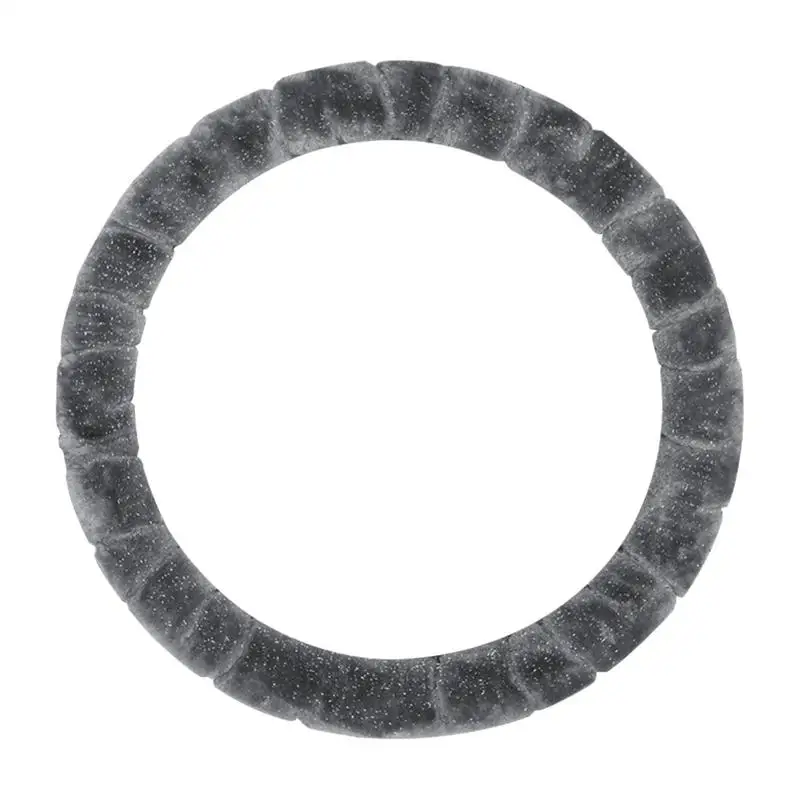 

Universal Plush Car Steering Wheel Covers Winter Faux Hand Brake & Gear Cover Set Car Interior Accessories