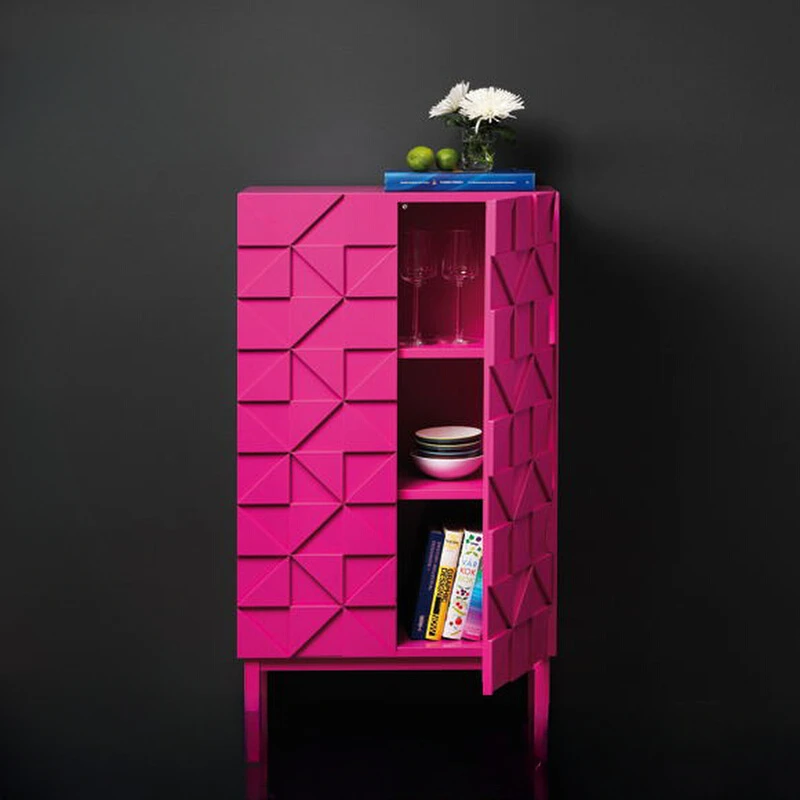 Italian personalized and creative side cabinets, lockers, colorful entrance cabinets, high cabinets, shoe, simple and