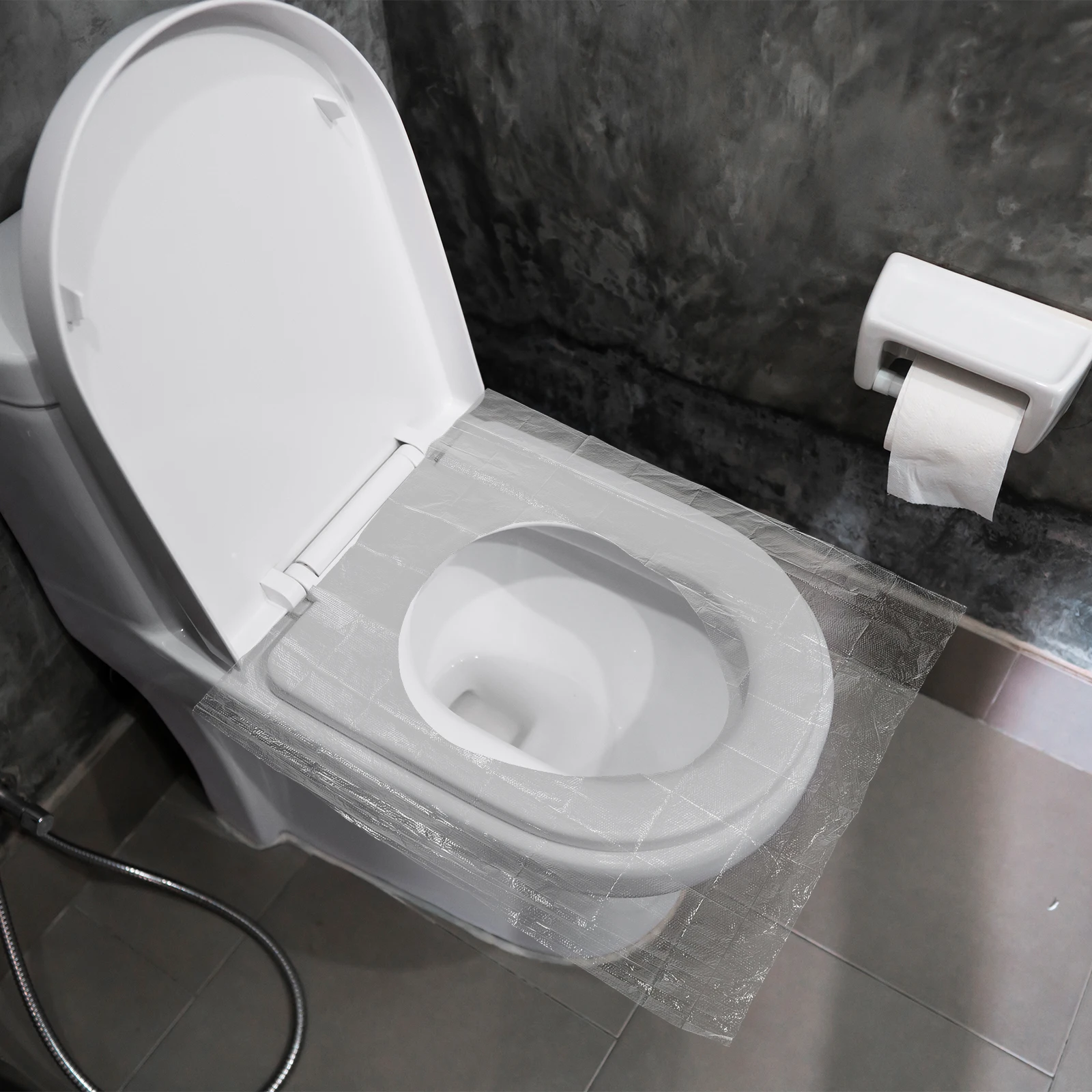 

50pcs Toilet Disposable Toilet Seat Covers Seat Covers Portable Transparent Clear Liners For Public Restrooms Travel Camping