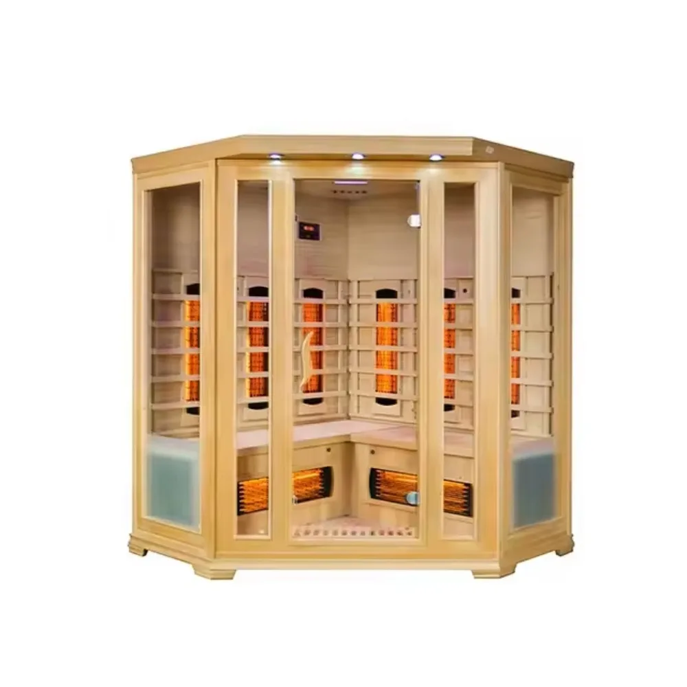 Factory Hot Selling Indoor 6-8 People Low Electromotive Force Infrared Outdoor Red Light Sauna Room